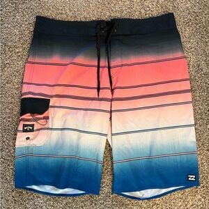 Billabong Multicolor Striped Board Shorts